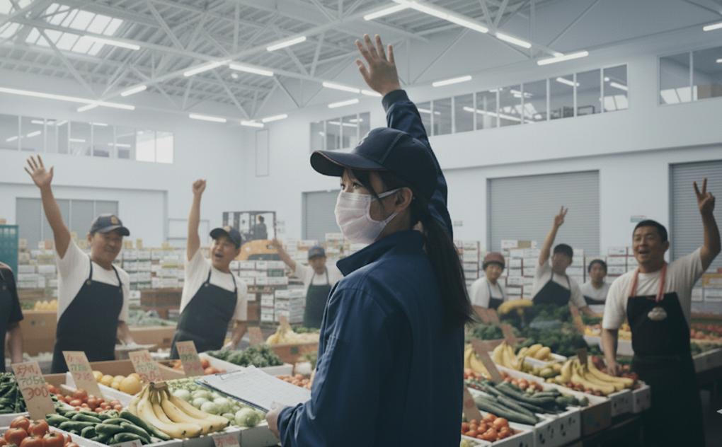 成田市場での青果物購入を希望する実需者の皆様のサポート