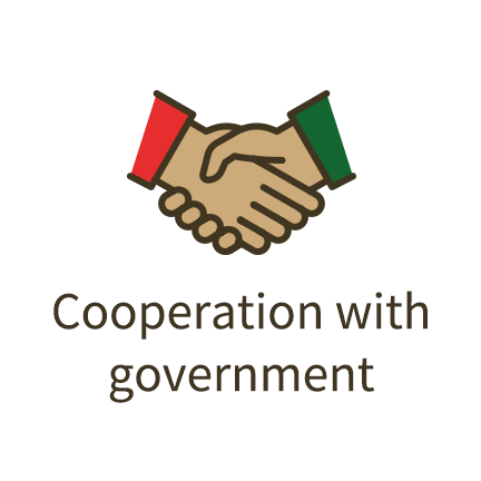 Cooperation with government