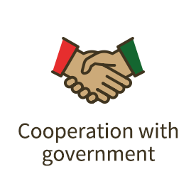 Cooperation with government
